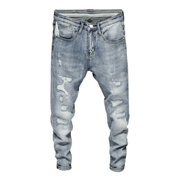 Angelo Ricci™ Ripped Skinny Light Color Jeans