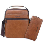 Angelo Ricci™ Men's Leather Crossbody Business Bag