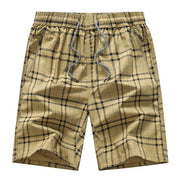 Angelo Ricci™ Bermuda Elastic Waist Plaid Shorts