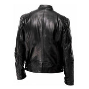 Angelo Ricci™ Motorcycle Street Style Leather Jacket