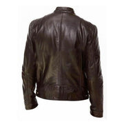 Angelo Ricci™ Motorcycle Street Style Leather Jacket