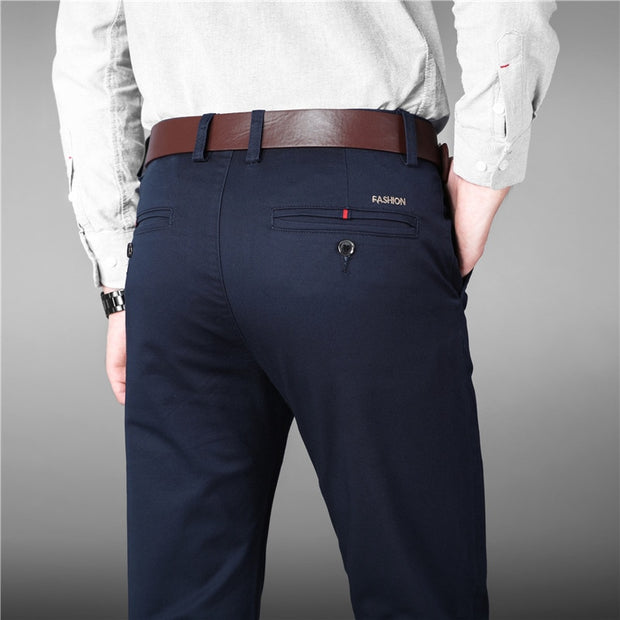 Angelo Ricci™ Designer Luxury Straight Business Elegant Trousers