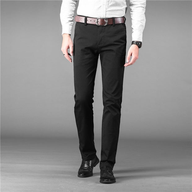 Angelo Ricci™ Designer Luxury Straight Business Elegant Trousers