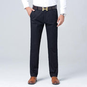 Angelo Ricci™ Business Casual Straight Cotton Trousers