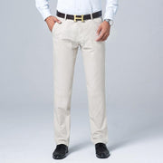 Angelo Ricci™ Business Casual Straight Cotton Trousers