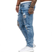 Angelo Ricci™ European & American Style Ripped Jeans