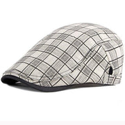 Angelo Ricci™ Vintage Plaid Ivy Newsboy Flat Cap