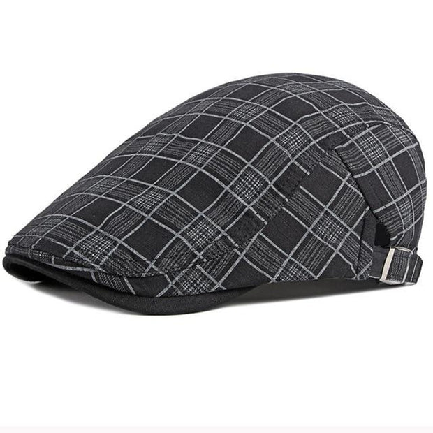 Angelo Ricci™ Vintage Plaid Ivy Newsboy Flat Cap