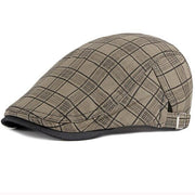 Angelo Ricci™ Vintage Plaid Ivy Newsboy Flat Cap