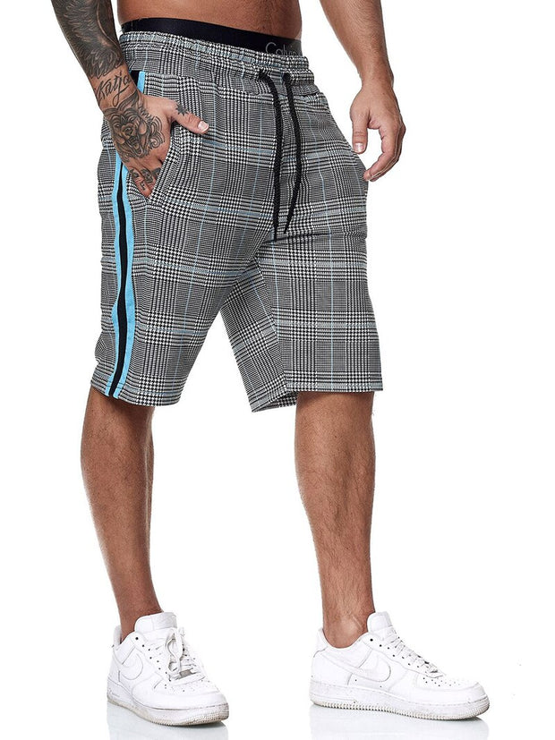 Angelo Ricci™ Fashion Plaid Color Side Line Short