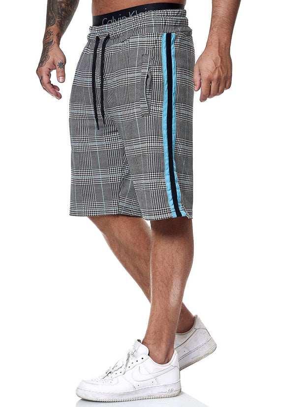 Angelo Ricci™ Fashion Plaid Color Side Line Short