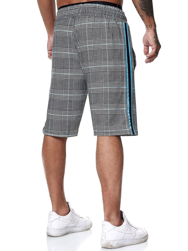 Angelo Ricci™ Fashion Plaid Color Side Line Short