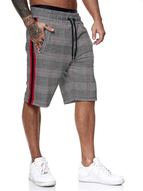 Angelo Ricci™ Fashion Plaid Color Side Line Short