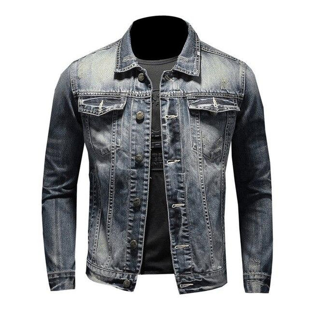 Angelo Ricci™ American Style Casual Zipper Jeans Jacket