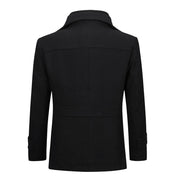 Angelo Ricci™ Double Collar Single Breasted Coat