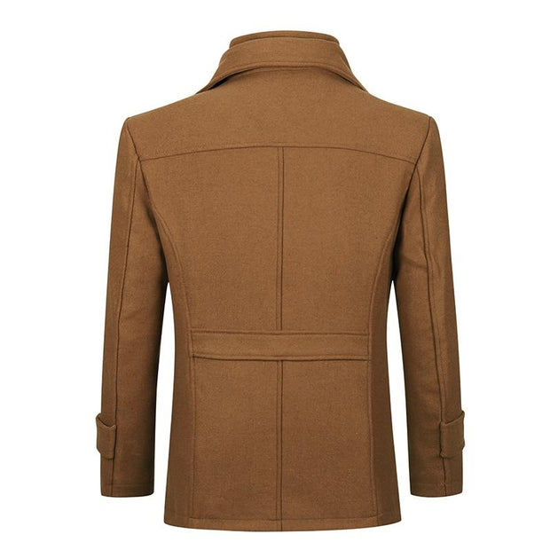 Angelo Ricci™ Double Collar Single Breasted Coat