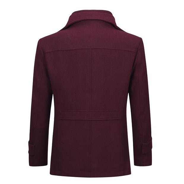 Angelo Ricci™ Double Collar Single Breasted Coat