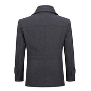 Angelo Ricci™ Double Collar Single Breasted Coat