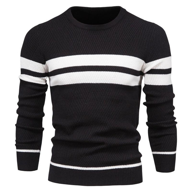Angelo Ricci™ Fashion Patchwork Slim Sweater