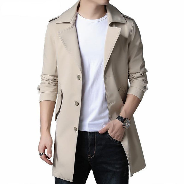 Angelo Ricci™ Business Trench Windbreaker Overcoat