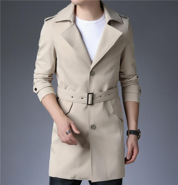 Angelo Ricci™ Business Trench Windbreaker Overcoat