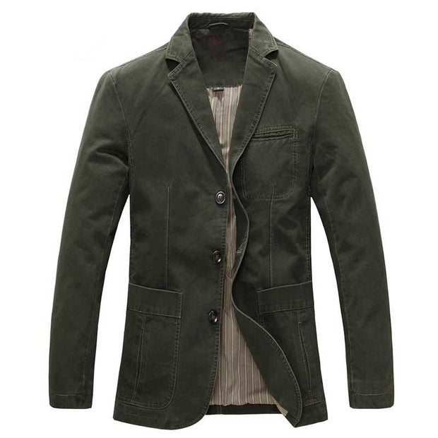 Angelo Ricci™ Spring Military Style Cotton Jacket