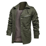 Angelo Ricci™ Lapel Fashion Single Breasted Trench Coat