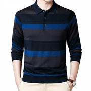 Angelo Ricci™ Polo Striped Knitwear Pullover