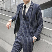 Angelo Ricci™ Business Style Formal Striped 2 Piece Suit
