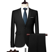 Angelo Ricci™ Elegant Business-Men Style One Button 2 Piece Suit