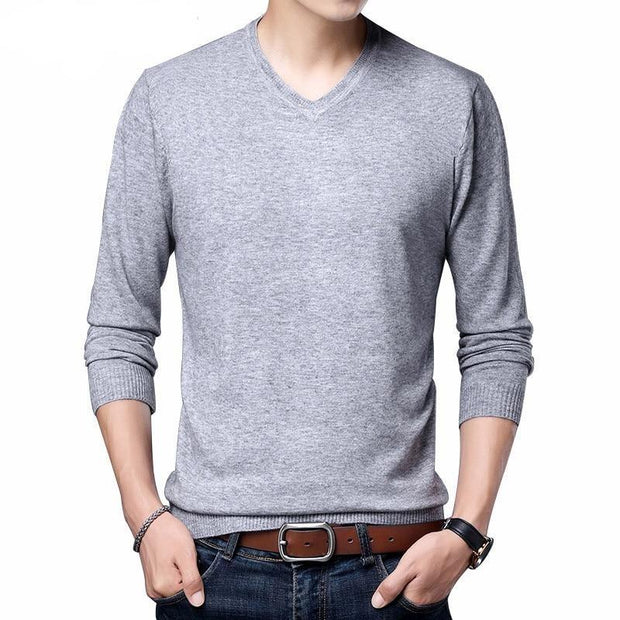 Angelo Ricci™ Autumn Casual V-Neck Pullover