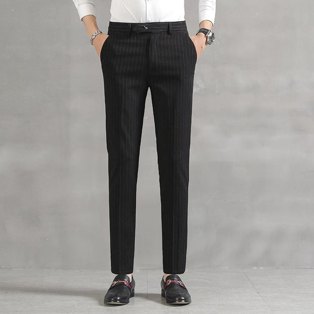 Angelo Ricci™ Casual Striped Men Elegant Pants