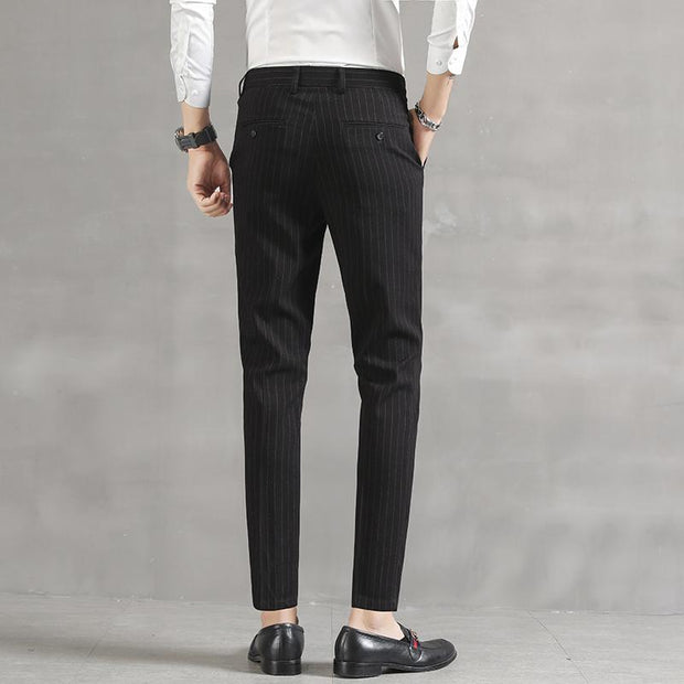 Angelo Ricci™ Casual Striped Men Elegant Pants