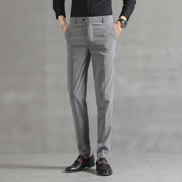 Angelo Ricci™ Casual Striped Men Elegant Pants