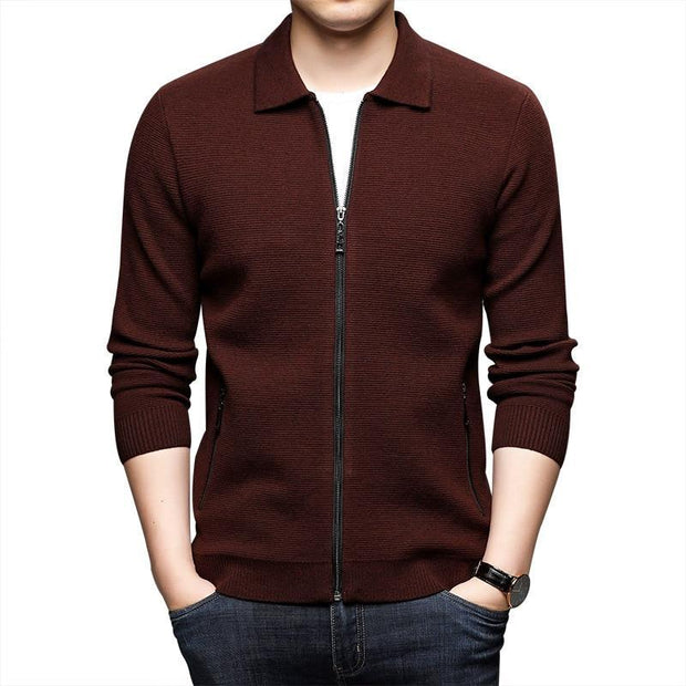 Angelo Ricci™ Thick Warm Wool Sweater Cardigan