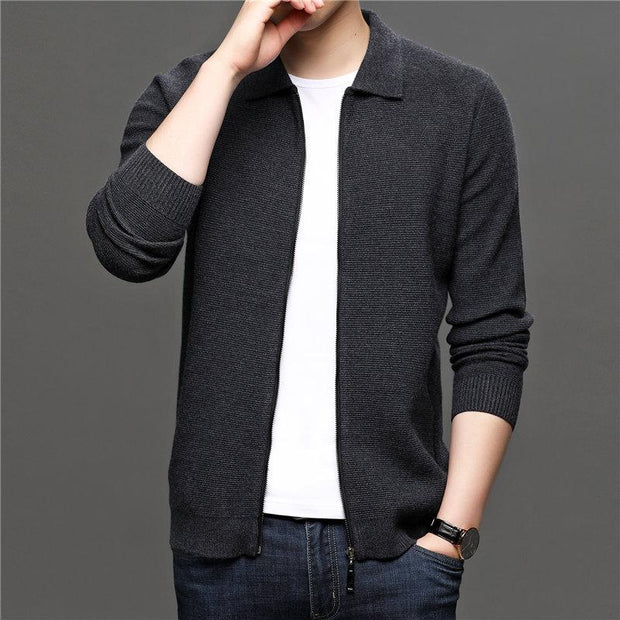 Angelo Ricci™ Thick Warm Wool Sweater Cardigan