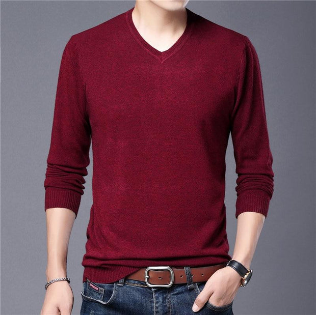 Angelo Ricci™ Autumn Casual V-Neck Pullover