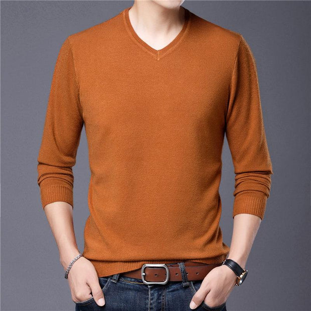 Angelo Ricci™ Autumn Casual V-Neck Pullover