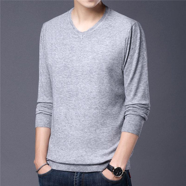 Angelo Ricci™ Autumn Casual V-Neck Pullover