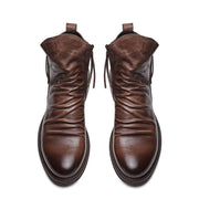 Angelo Ricci™ High-Top Tassel Zip PU Leather Boots