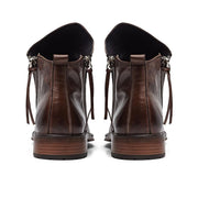 Angelo Ricci™ High-Top Tassel Zip PU Leather Boots