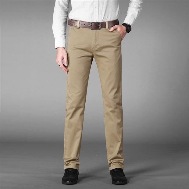 Angelo Ricci™ Designer Luxury Straight Business Elegant Trousers