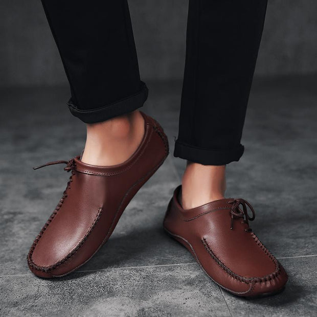 Angelo Ricci™ Breathable Lightweight Leather Mocassin