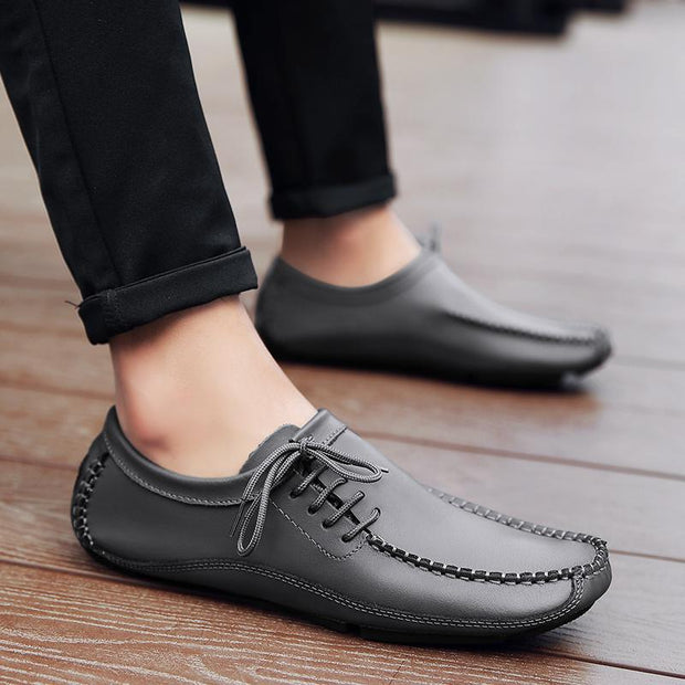 Angelo Ricci™ Breathable Lightweight Leather Mocassin