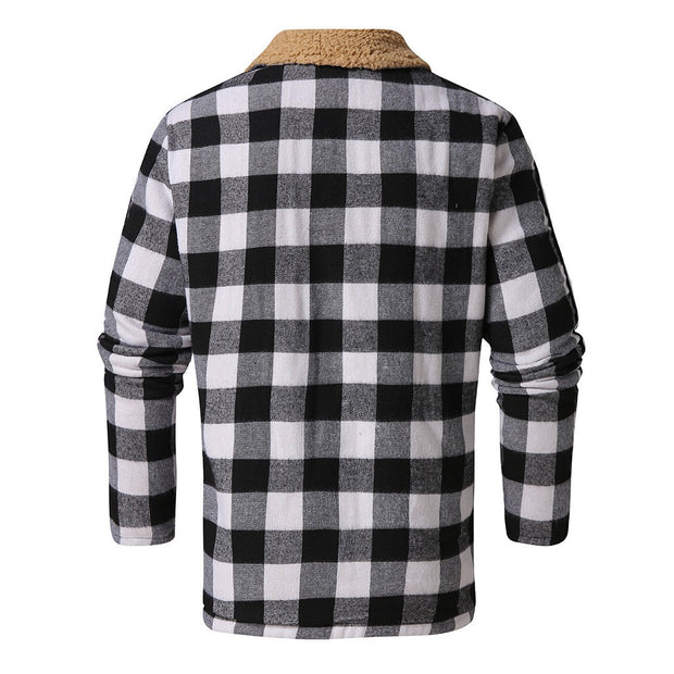 Angelo Ricci™ Fashion Winter Plaid Black&White Jacket