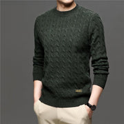 Angelo Ricci™ Fashion Knitted Jumper O-Neck Pullover Sweater