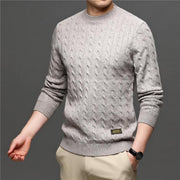 Angelo Ricci™ Fashion Knitted Jumper O-Neck Pullover Sweater