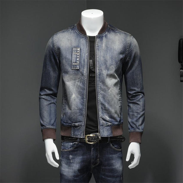 Angelo Ricci™ American Style Casual Zipper Jeans Jacket