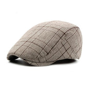 Angelo Ricci™ Cotton Blend Plaid Newsboy Cap