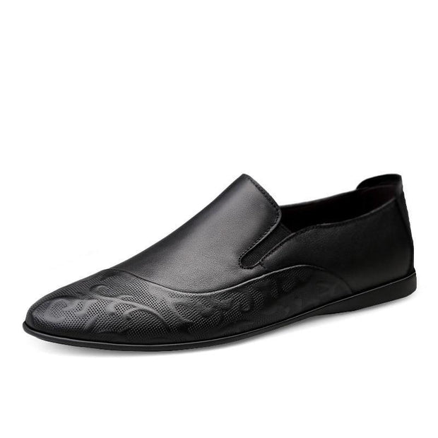 Angelo Ricci™ Genuine Leather Slip-on Loafers